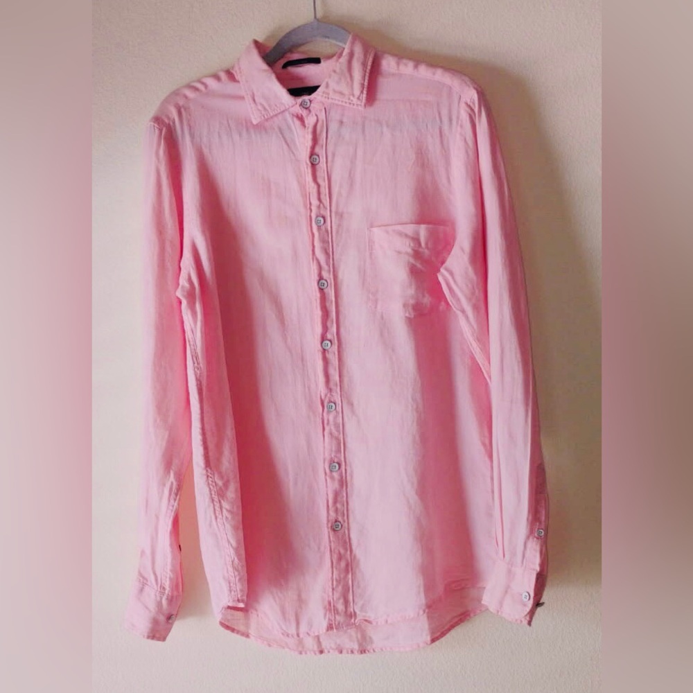 Linen Rodd & Gunn in light pink sz S